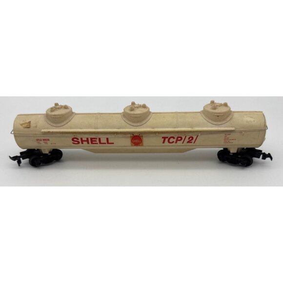 HO Scale Vintage Tyco Cream Shell TCP/2/, Triple Dome 62' Tank Car  - UTLX 99939 - Picture 3 of 4